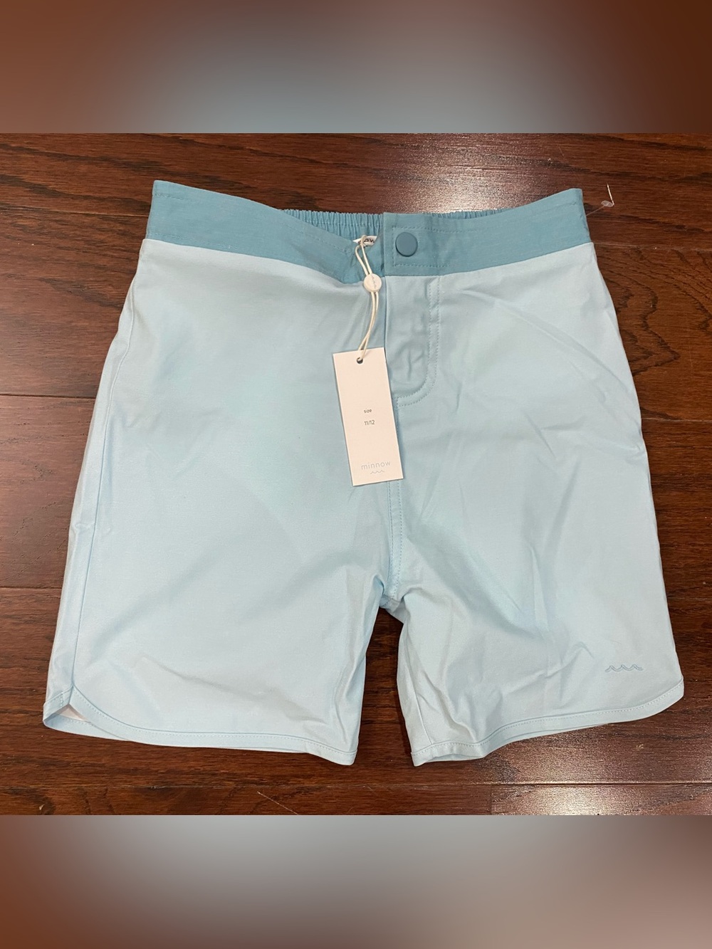 NWT Minnow BOY PACIFIC BLUE BOARD SHORT Size 11/12 Beach Lake Swim